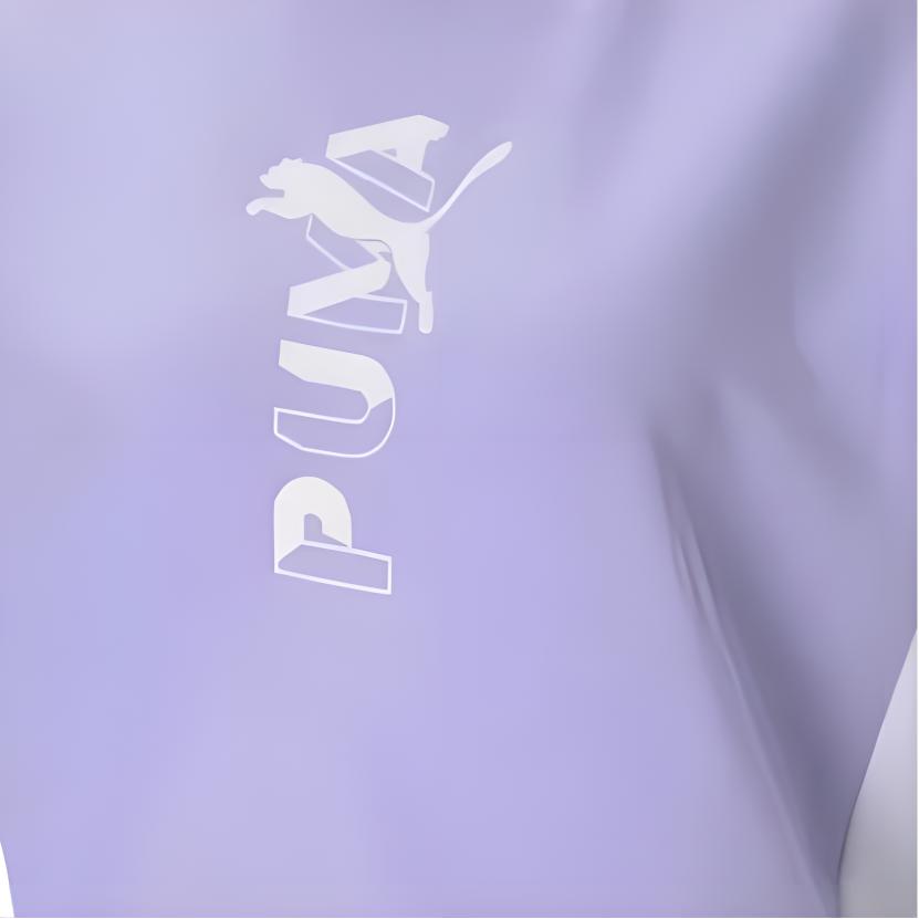 Puma Sports Lifestyle Series Letter Brand Logo Fashion Short Breathable Short Sleeve T-Shirt Women T-Shirt Purple 588727-16