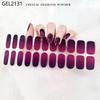Custom Logo Semi Cured Gel Nail Sticker Waterproof Full Cover Gel Nail Wraps