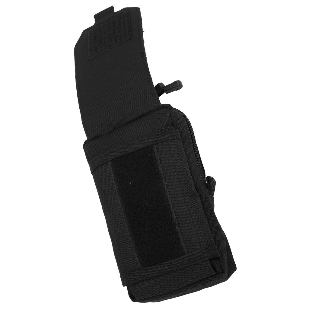 Militärische Handytasche Handy Utility Hüfttasche mit Kartenschlitz EDC Herren Weste PackSchwarz