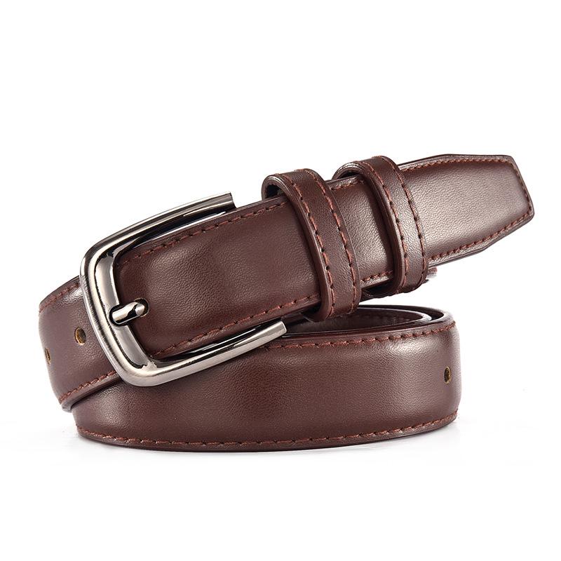 Belt Female Male Universal Pin Buckle Simple Decorative Wind Black Belt Female