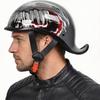 Retro-style inverted tail helmet, suitable for both men and women to ride in all seasons; lightweight spoon-shaped helmet
