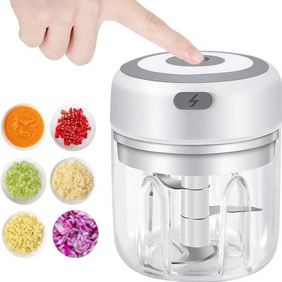 250ML USB Electric Mini Garlic Chopper Powerful Meat Grinder And Vegetable Onion Crusher For Cutter Kitchen Cooking Accessories