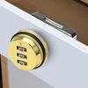 1 Set Digital Password Lock Thickened 3-digit Design Zinc Alloy Mailbox Drawer Security Number Code Lock Daily Use