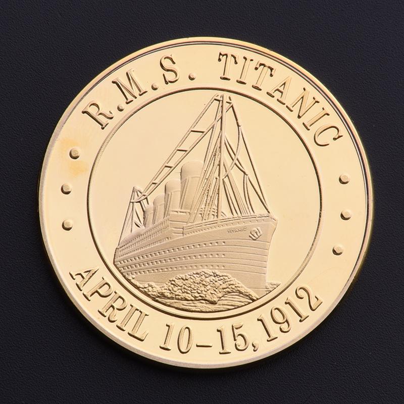 

Titanic, gold plating, commemorative medals, movie visual badges, medal collections, coins, creative decorations, Christmas gift, Stocking stuffers золотой