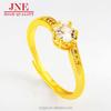 Brass Gold-Plated Fashion Simple White Diamond Ring Ins Vacuum Plating Gold Jewelry Hair Jewelry Opening Ring