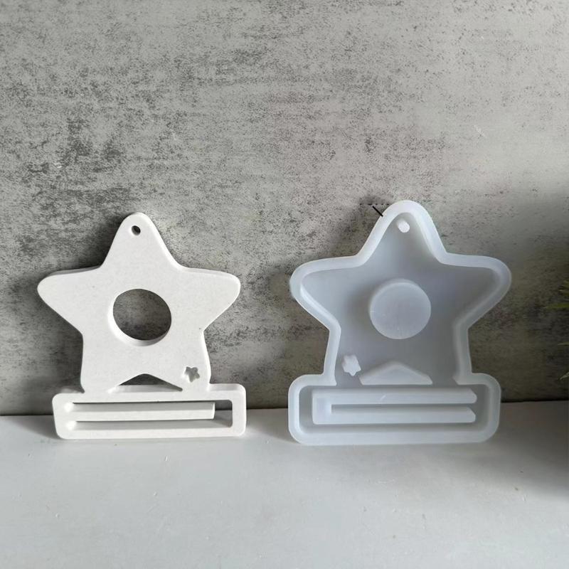 3Pcs Christmas Silicone Money Holder Moulds for Money Holder, Christmas Themed Pendant Molds with Hole for Epoxy Resin