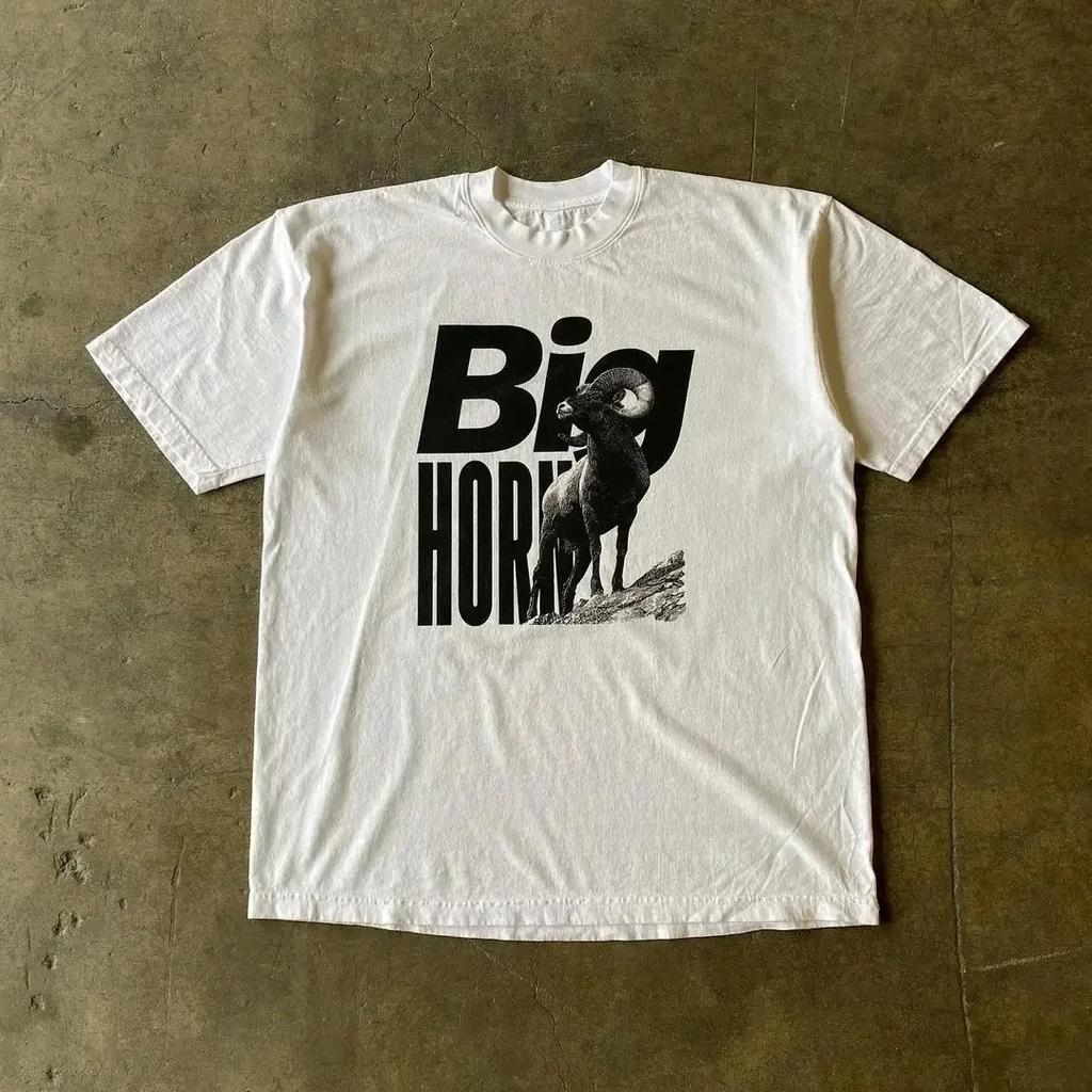 2025 Summer Cherry Pattern Print Washed Round Neck T-shirt Gothic Classic Y2K Plus Size Women's T-shirt Oversized Cotton T-shirt