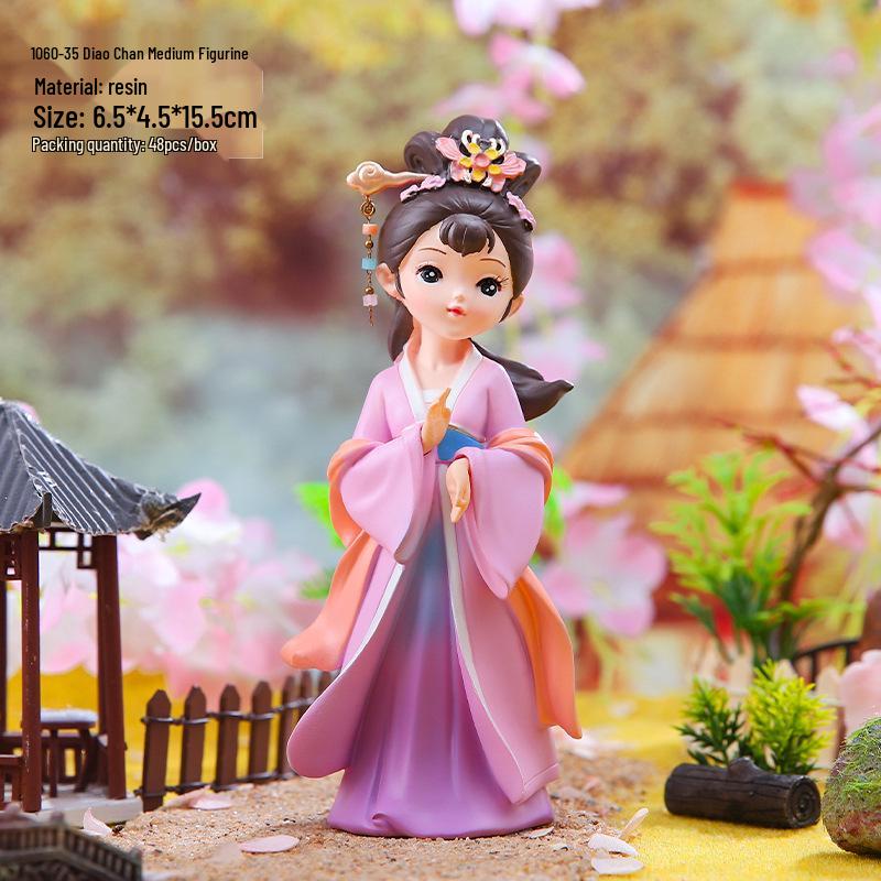 Şarap Dolabı ve Oturma Odası İçin Yaratıcı Retro Prenses Figür Dekorasyonu