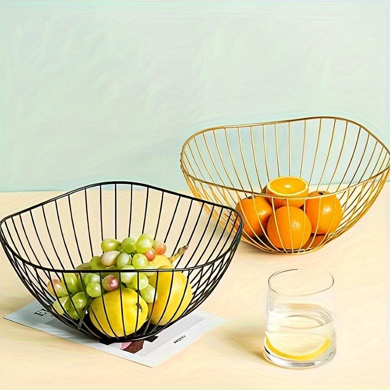 Cesto Portfrutta Minimalista Nordico in Ferro Battuto - Decorazione Creativa per Soggiorno per Snack e Caramelle