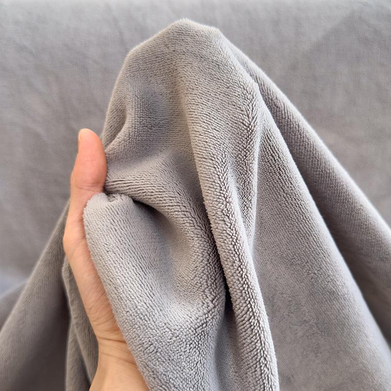 Cozy Flannel Velvet Bed Sheet - Thick, Soft, Solid Color for Autumn/Winter