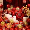 Red Double Layer Explosion-Proof Wedding Balloons Set for Engagement Room Decoration