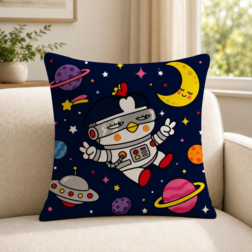 Food SSamyang BBuldak Cushion Cover Soft Short Plush SkinFriendly Cushion Case for MultiScene Use