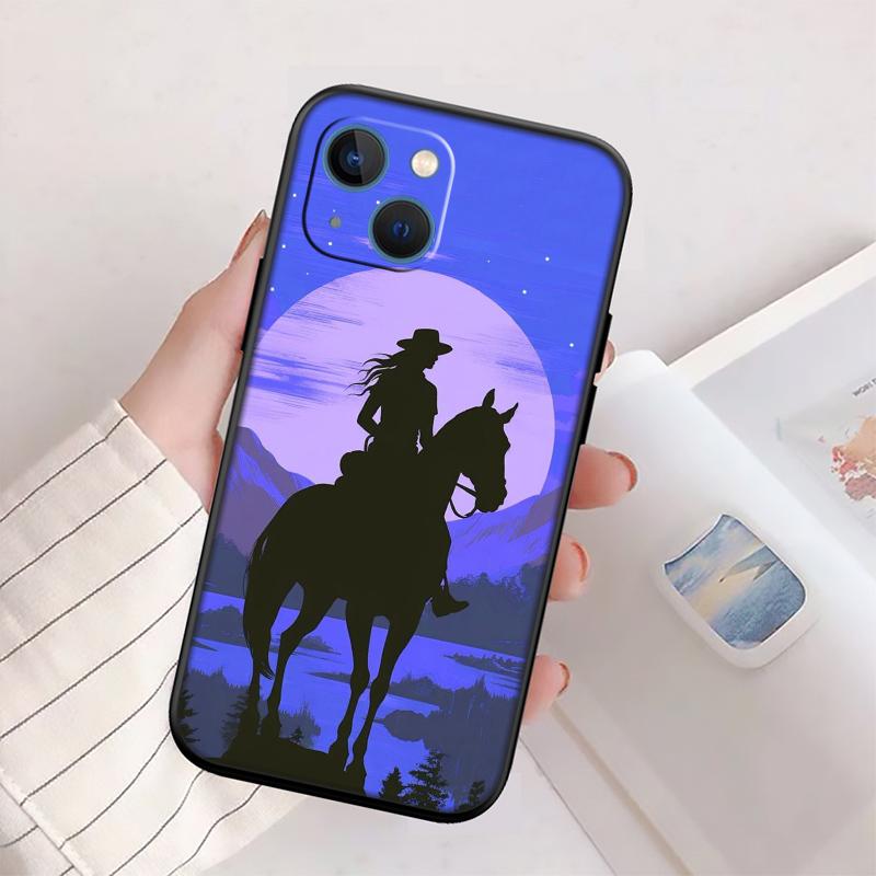 RP25 Cowboy New High-End Shell Phone Case for iPhone 16 15 14 13 12 Pro Max Plus Mini