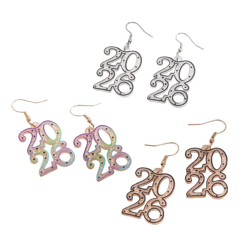 Acrylic Glitter 2026 Stud Earrings Jewelry 2026 Necklace Vintage Party Earrings Pendant  Gift