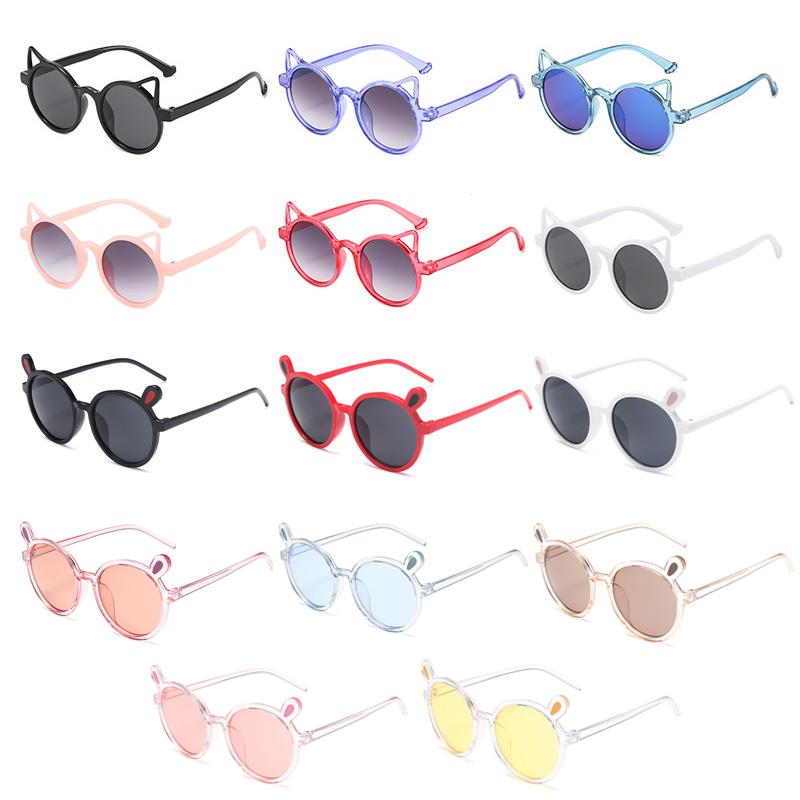 Dětské sluneční brýle Charm Vintage Protection Girls Boys Cute Outdoor Classic Animal Krásné dětské sluneční brýle Kulaté kreslené brýle