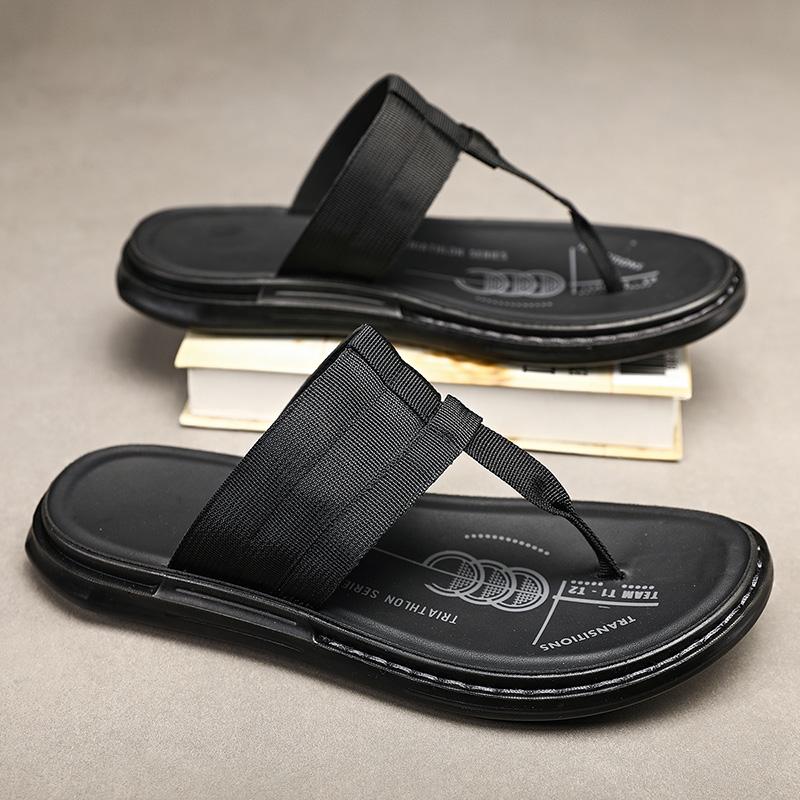 FashionFashion Designer Men Sandals Breathable canvas Casual Shoes Men Outdoor Non Slip Beach Sandals 2024 New Male Platform Sandalias