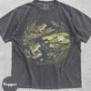 Frosch Lebensraum T-Shirt, Vintage 90er Niedliches Teich Tierwelt Tee, Cottagecore Natur Nostalgie Grafik Unisex Shirt, Frosch Liebhaber Geschenk, Niedliches Oberteil