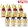 Banana Plug Connector Audio Jack Socket 4mm Binding Post For Amplifier Speaker Terminal Board Gold Plated Consumer ElectronicsGood product