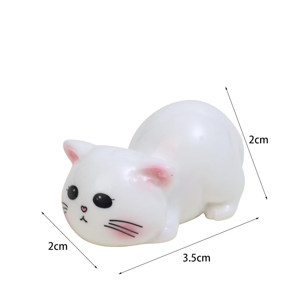 1-5 Stück Neue Auto Mittelkonsole Harz Ornamente Cartoon Niedliches Zaubererkätzchen Mikrolandschaft Harz Desktop Dekoration DIY Zubehör