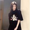 Women's short-sleeve T-shirts, comfortable fit, casual style, polyester fiber