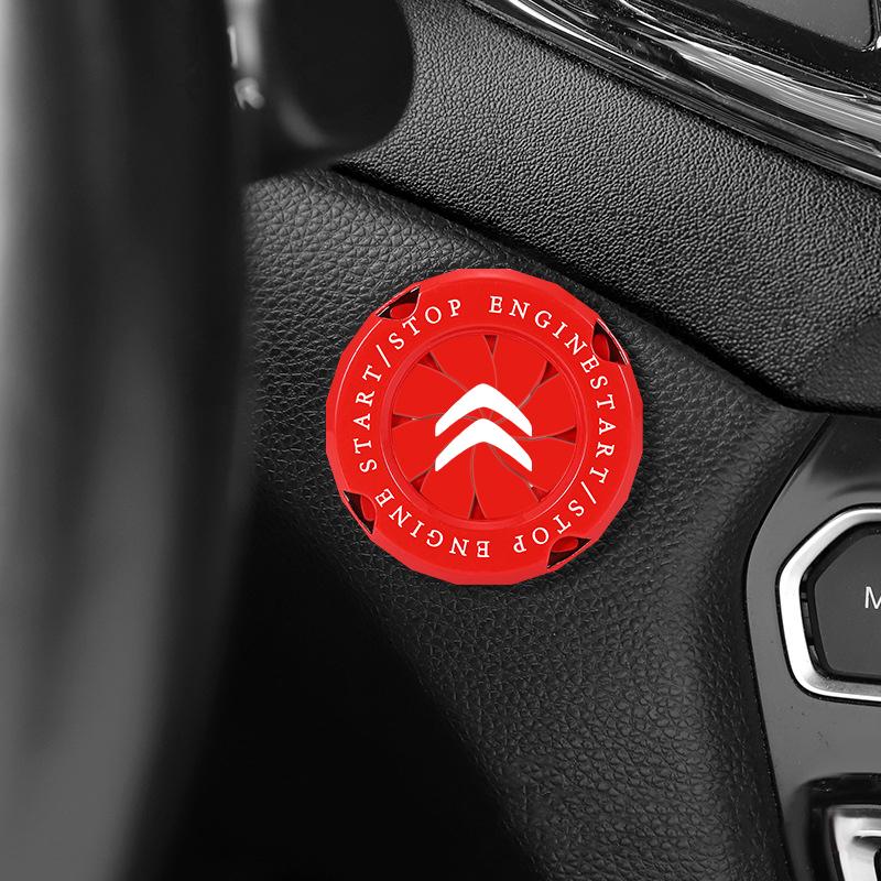 Car Interior Modification One-button Start Button Ignition Switch Rotating Protective Cover for Citroen C3 C4 C3-XR C5 Picasso aoi123