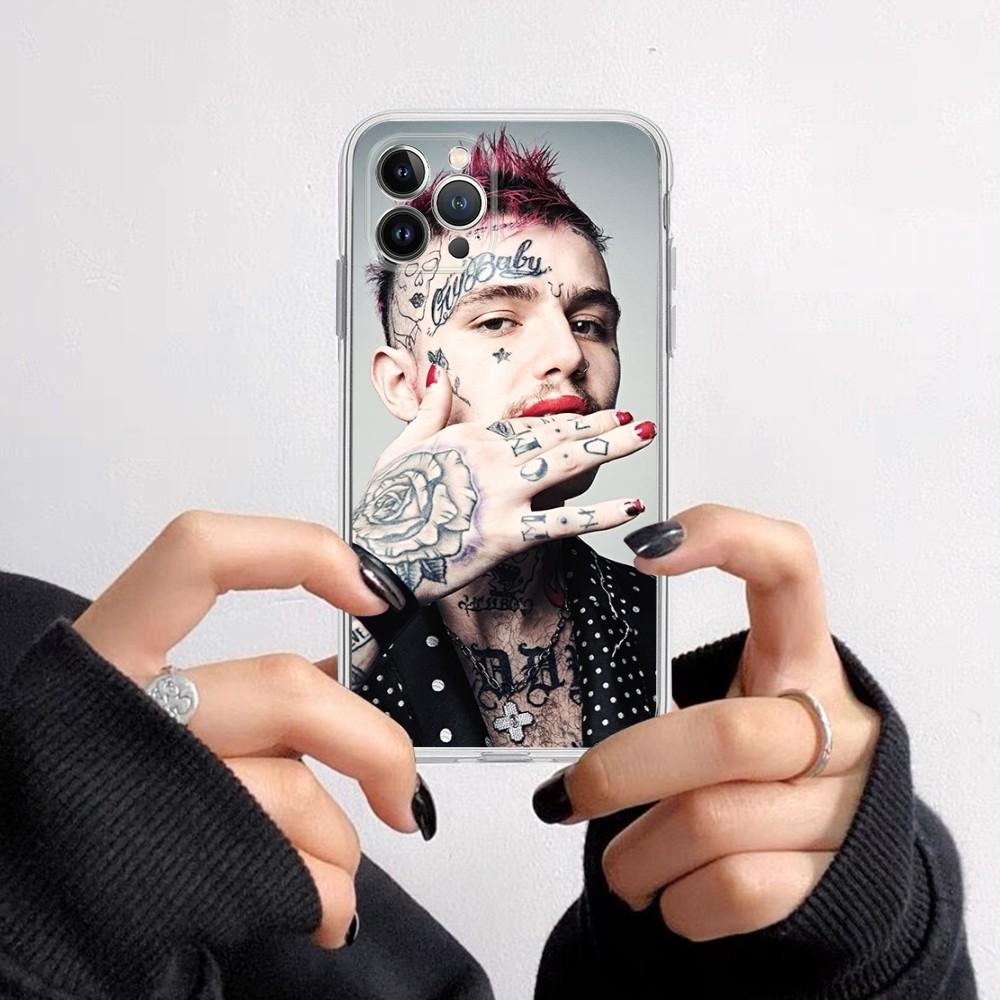 Lil Peep Phone Case for iPhone 16 15 8 7 6 6S Plus X SE XR XS 14 11 12 13 Mini Pro Max Mobile Case