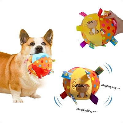 Nova bola de pelúcia interativa para cães pequenos e grandes - Entretenimento macio e durável para filhotes brincalhões