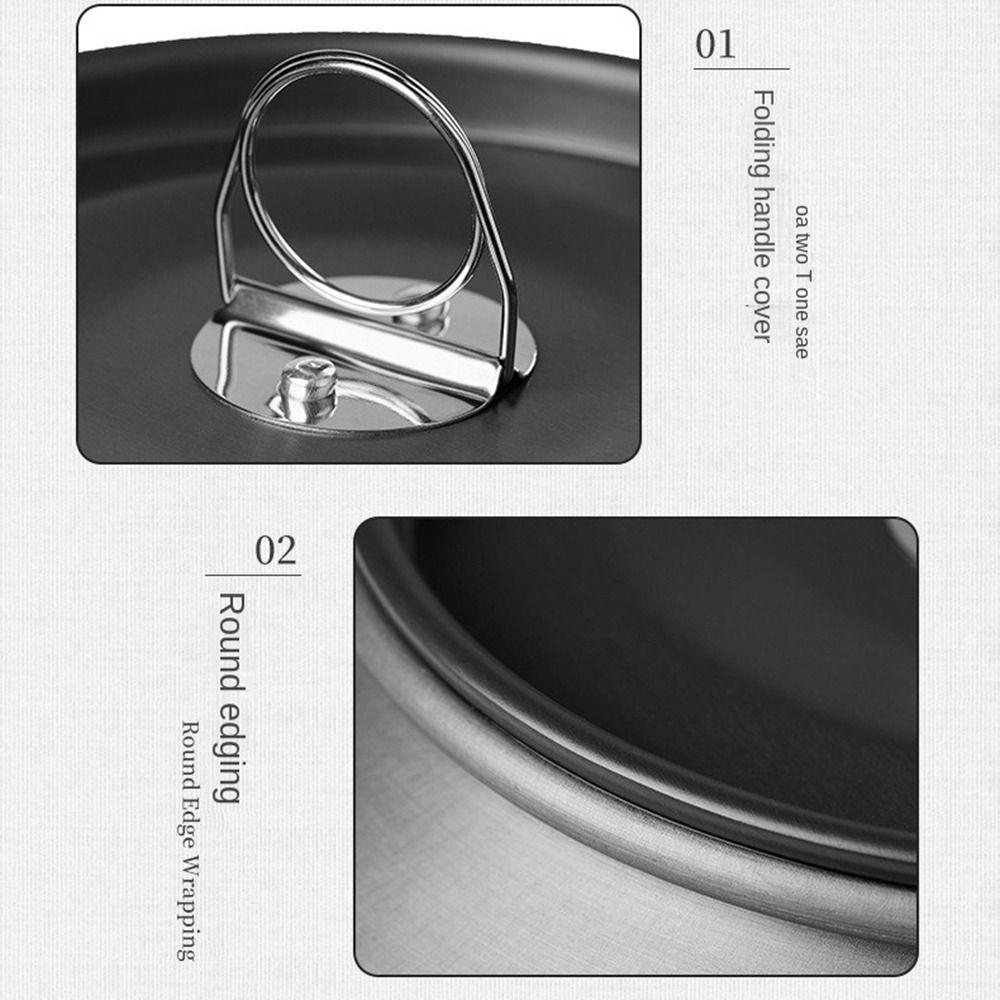 Aluminum Alloy Camping Coffee Kettle with Storage Bag Anti-scalding Handle Outdoor Teapot Short Spout Non-slip Water Boilers