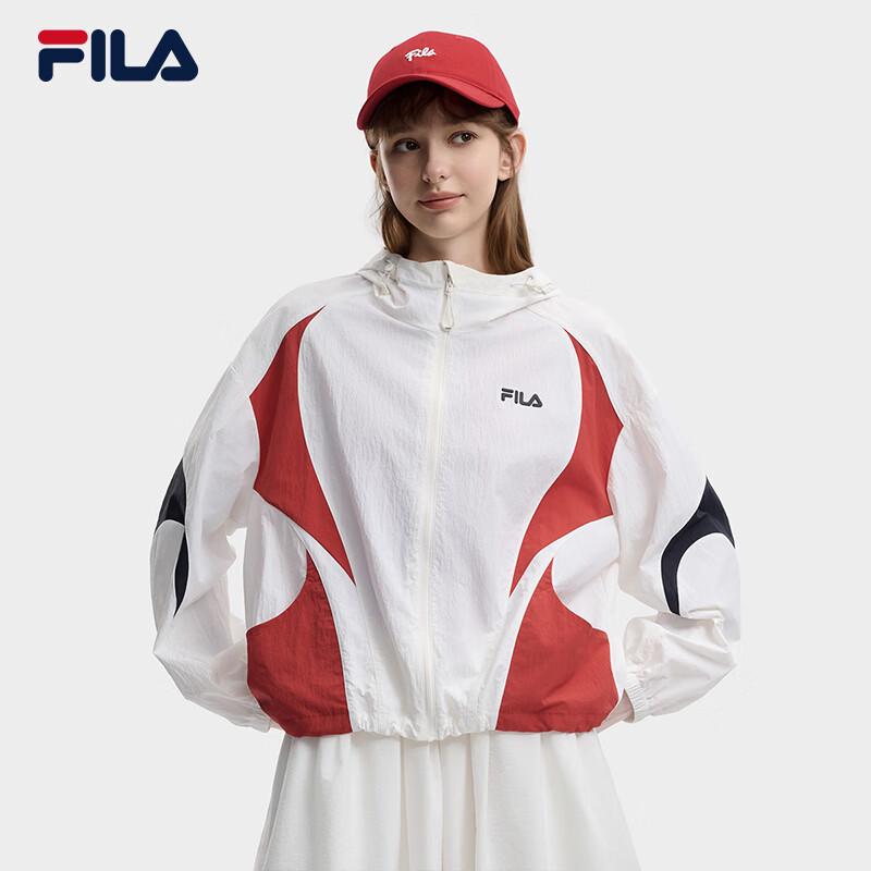 FILA Women s Color-block Sun Protection Hooded Jacket S