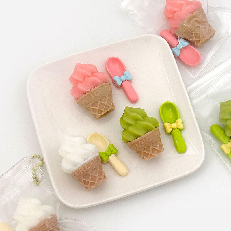 Ice Cone Soft Keychain Squishy Tactile Play
