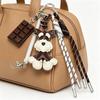 Schnauzer Dog PU Leather Bag Charm Hangiing Pendant Cute Pet-shaped Puppy Bag Accessory