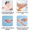 3D Three-dimensional Bath Sponge Cleaning Brush Body Scrubber Bath Exfoliating Scrub Sponge Shower Brush Painless Bath Artifact