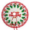 1 Stück Weihnachtsbaumdecke Rot Golden Feiertagsdekorationen mit wärmenden Sternen, strapazierfähiges Polyestergewebe für drinnen und draußen Weihnachtsbaum Zuhause