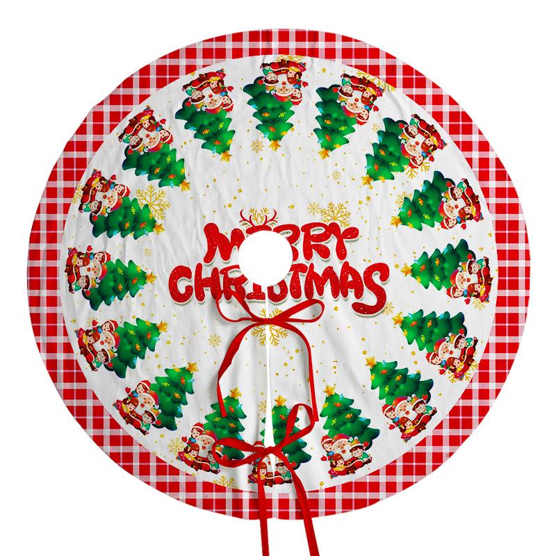 1 Stück Weihnachtsbaumdecke Rot Golden Feiertagsdekorationen mit wärmenden Sternen, strapazierfähiges Polyestergewebe für drinnen und draußen Weihnachtsbaum Zuhause