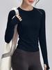 2025 Women's Slimming Breathable Quick-Dry Long Sleeve Yoga Running Top