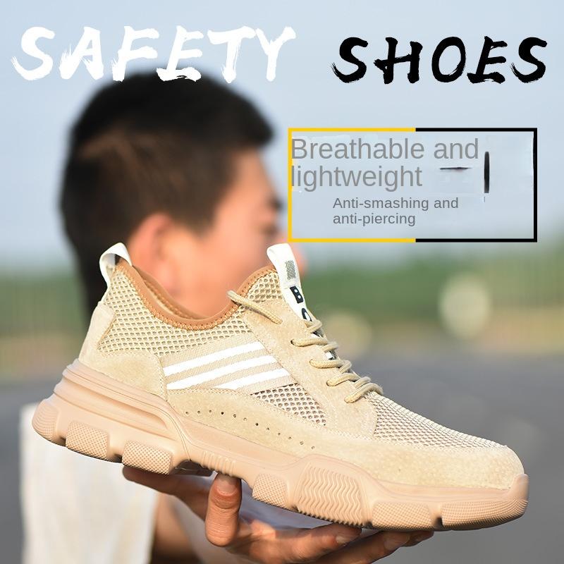 Labor Insurance Shoes Men's Anti-smashing and Anti-piercing Protective Safety Old Insurance Work Shoes