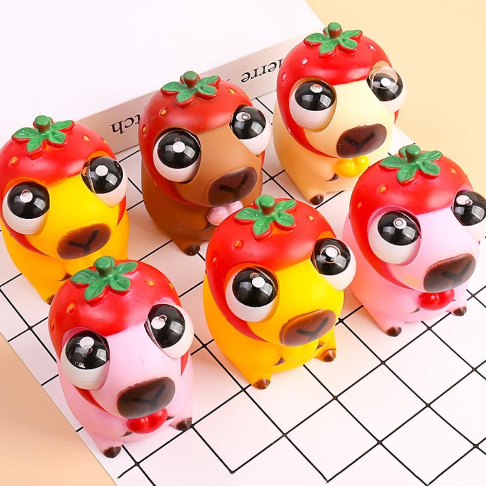 Cartoon Capybara Big Eyeball Pinch Doll Funny Capybara Squeeze Ball Toys  Baby Game
