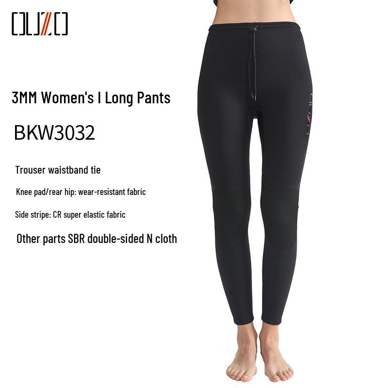 OUZO 3mm Unisex Two-Piece Wetsuit for Diving, Snorkeling, Surfing, and Winter Swimming – Cold Protection and Warmth Top and Pants.