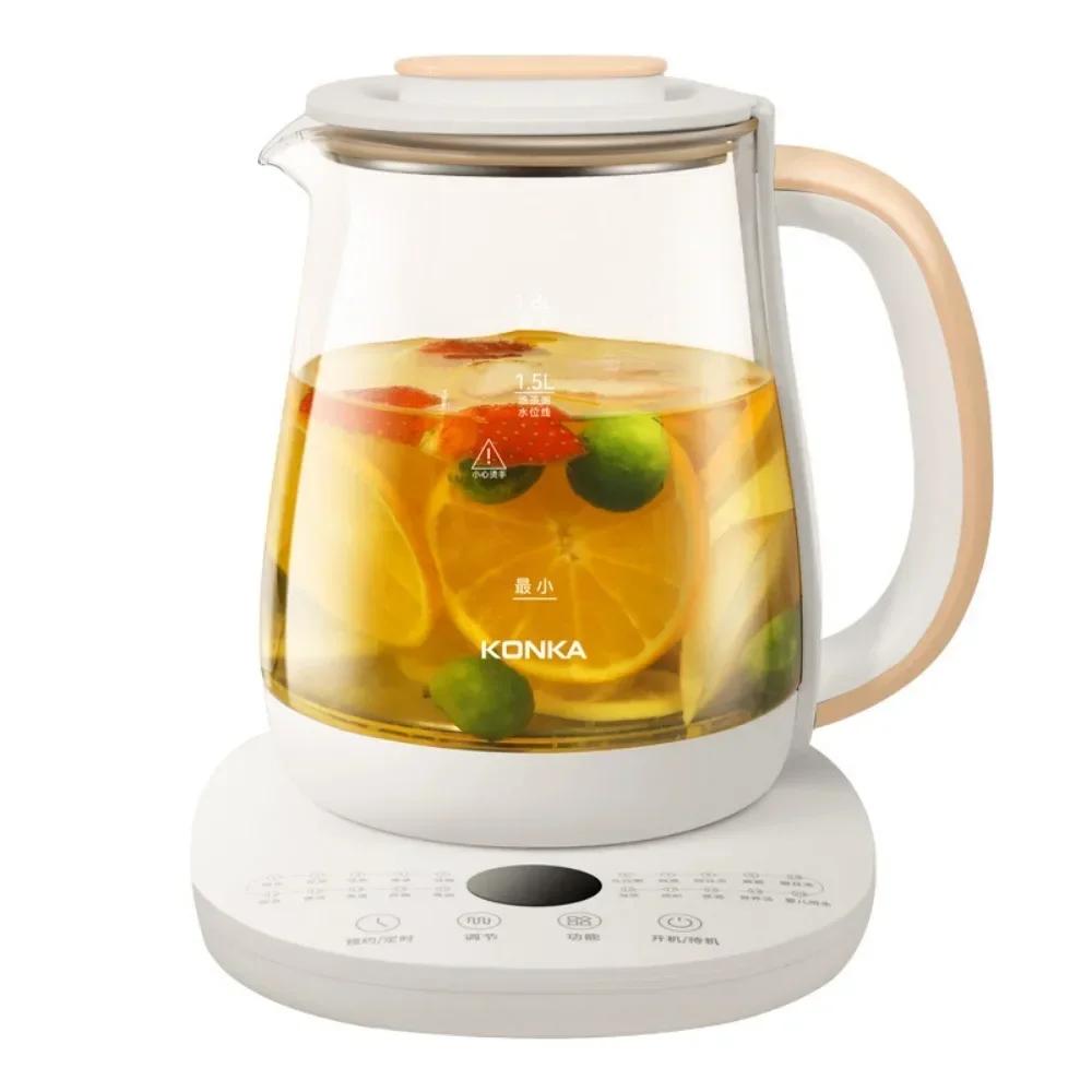 1.8L Health preserving pot Household glass health preserving pot Multi function Kettle decocting tea cooker electric kettle 220V