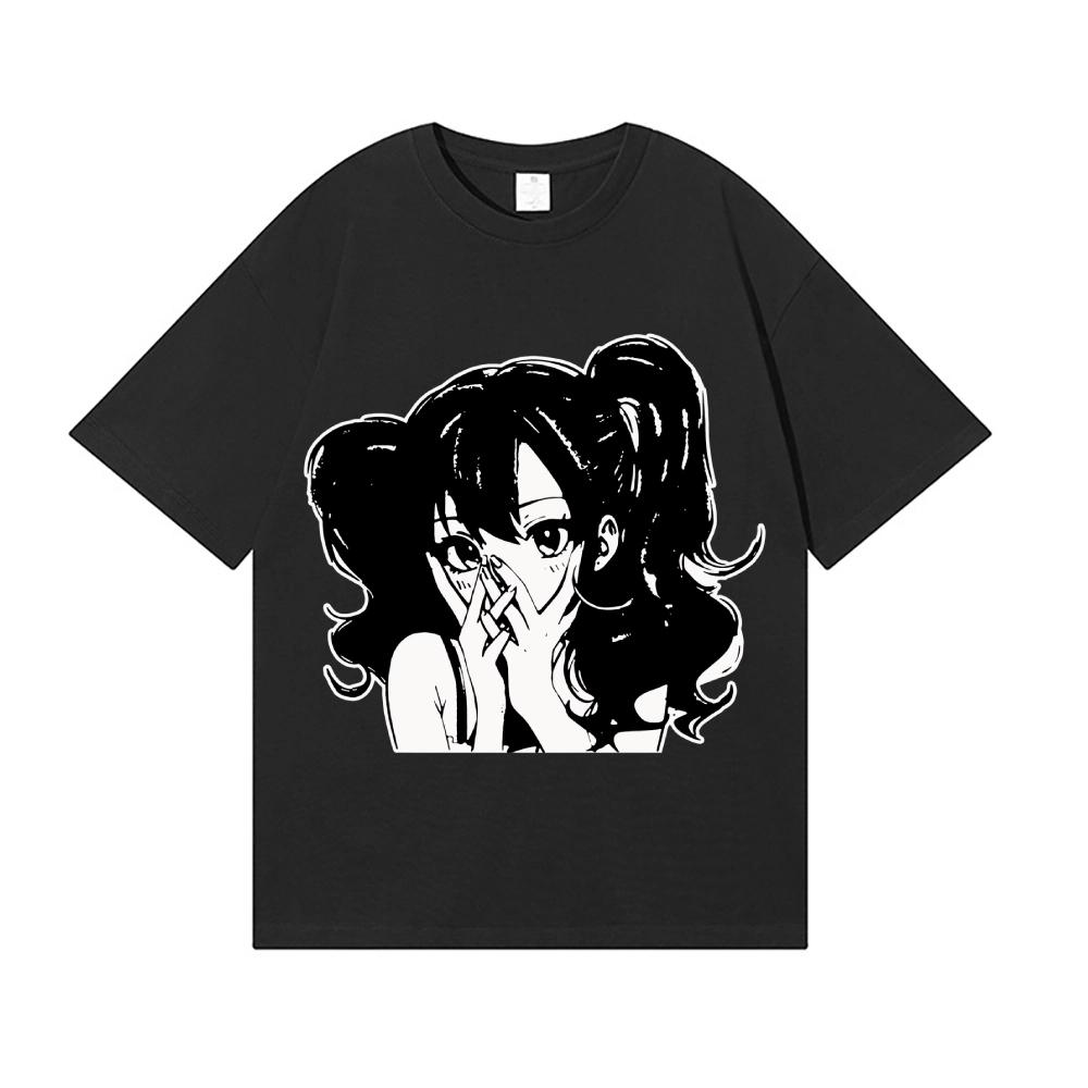 Anime print t-shirt, Japanese style, classic high-quality streetwear, men's clothing, women's clothing, new for summer 2026.