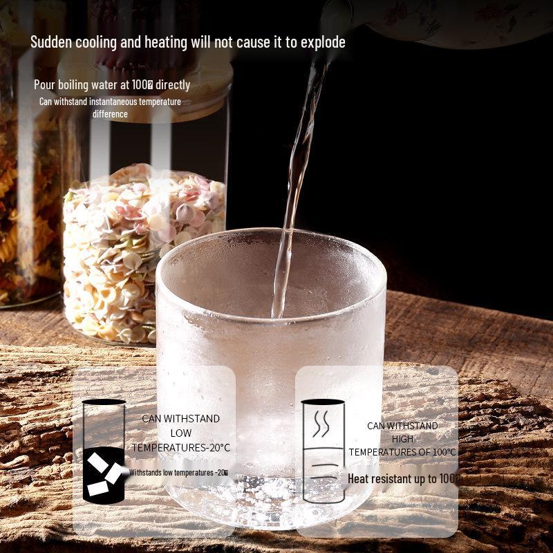 Food-Grade Borosilicate Glass Tea Canister for Coffee, Flower Tea, and Powder - Moisture-Proof Storage Jar