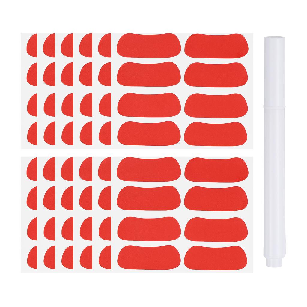48-144Pairs Sports Eye Black Stickers Under Eye Black Strips Football Face Stickers Breathable Eyeblack Sticker with 1Pcs Pencil