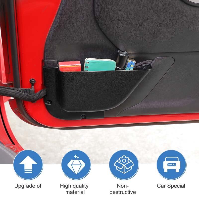 Car Front Rear Door Mesh Pockets Storage Box Organizer Container For Jeep Wrangler JK 2011-2017 Interior Accessories