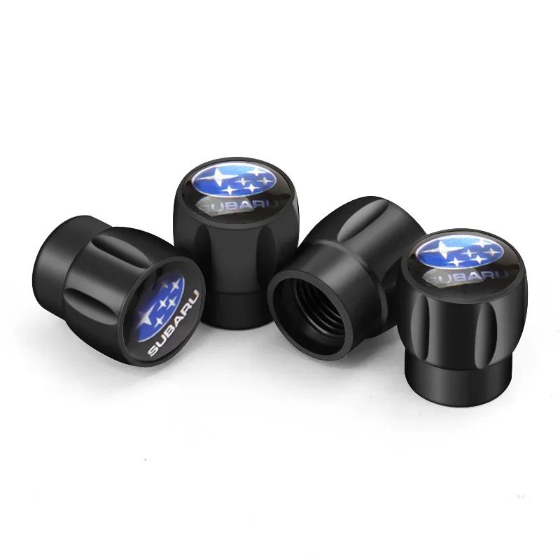 4PCS Car Tire Valve Caps Wheel Stem Air Covers Decoration for Subaru STI XV WRC WRX BRZ FORESTER IMPREZA LEGACY OUTBACK Y17
