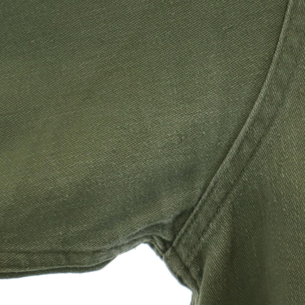 FRUIT OF THE LOOM 60s Vintage 13 Button Long sleeve Military shirt M Men's Used
