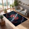 Tappeto in Flanella Stampato Manchester United Antiscivolo Morbido Poliestere Tappeto per Pavimento Tappetino Decorativo per Interni per Camera da Letto Soggiorno Divano