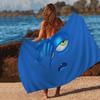 Funny Emoji Bath Towel Microfiber Soft Water Absorbing Breathable For Girl Kids Decorative Cartoon Beach Towel