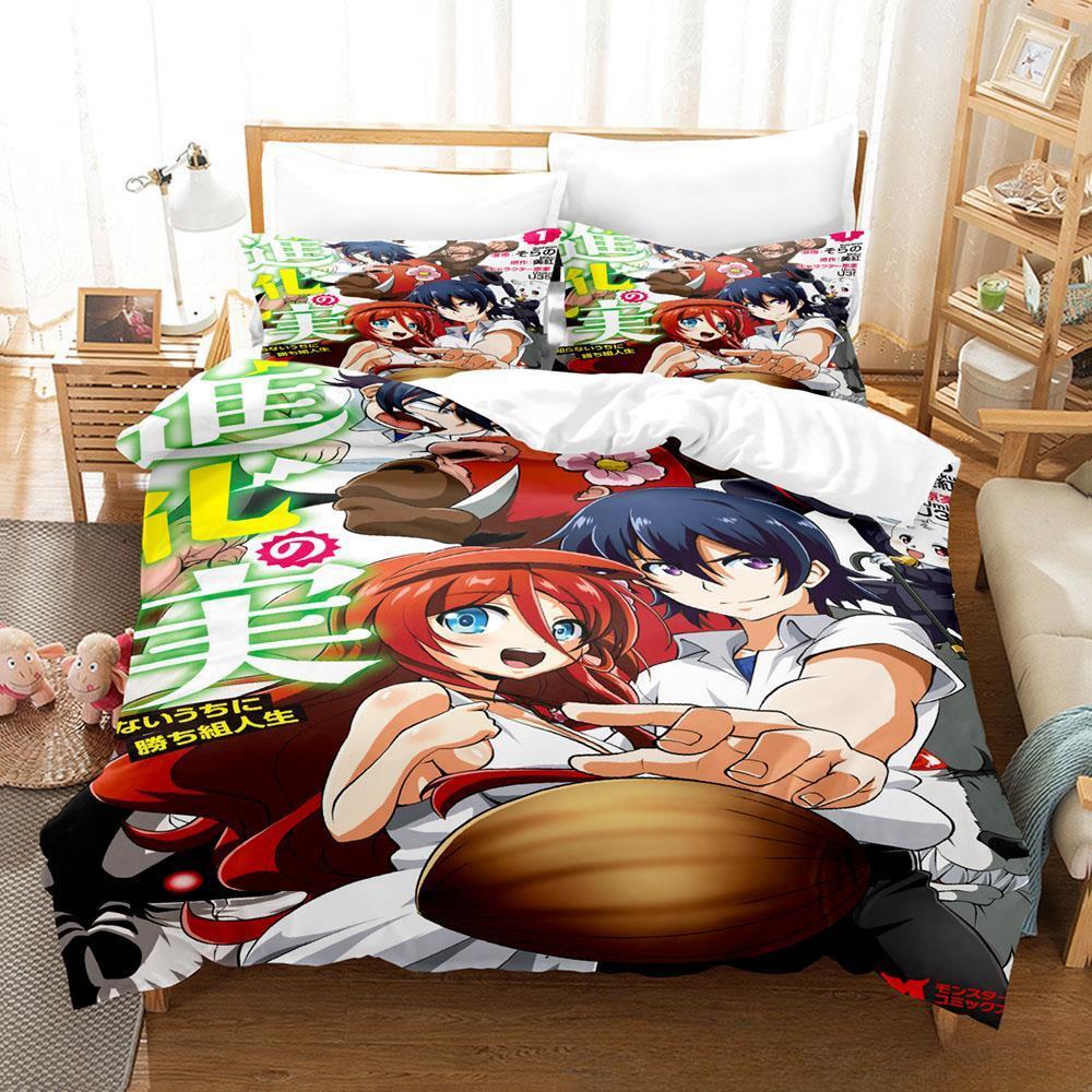 

3d Print The Fruit Of Evolution Bedding Set Single Twin Full Queen King Size Bed Set Adult Kid Bedroom Duvet Cover Sets EU single(135x200cm)