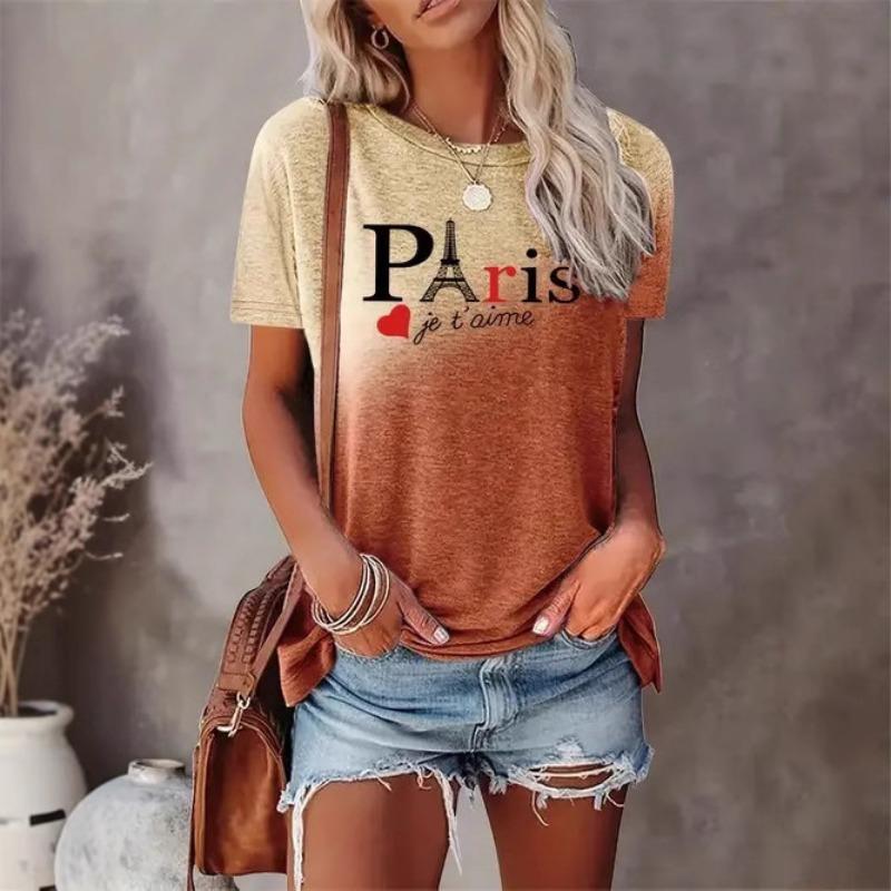 Summer Casual High-quality Printed Women's Short Sleeved Shirts