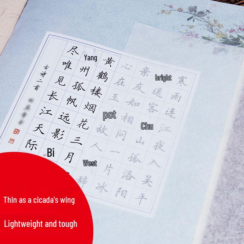 

Бумага для каллиграфии высокой четкости, не пропускающая чернила - Прозрачные красные листы формата А4 100 Sheets – Smooth, High-Definition Transparent